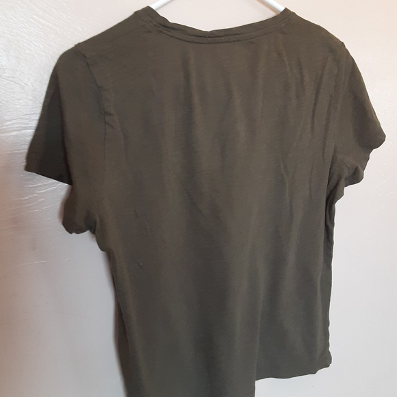 Madewell Ladies Vneck Short Sleeve Top Sz Medium - Picture 2 of 4